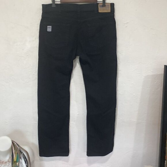 Men's Tyndale Jeans Lined FRC CAT 2 NFPA 2112 34W 32L Black USA Like New - Picture 2 of 8